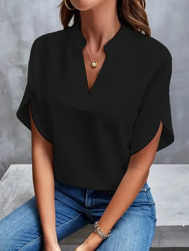 Lis - Lujosa y elegante blusa de gasa para mujer